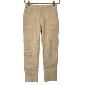 Anthropologie Pilcro Utility Pants Straight Leg Jeans Womens 27 Tan